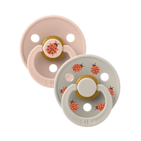 BIBS 2-Pak Studio Colour Sut Str 2 - Ladybug Blush Mix