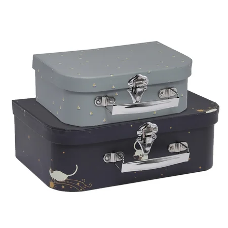 Konges Sløjd kuffertsæt, Siamois og Mille Marine blå