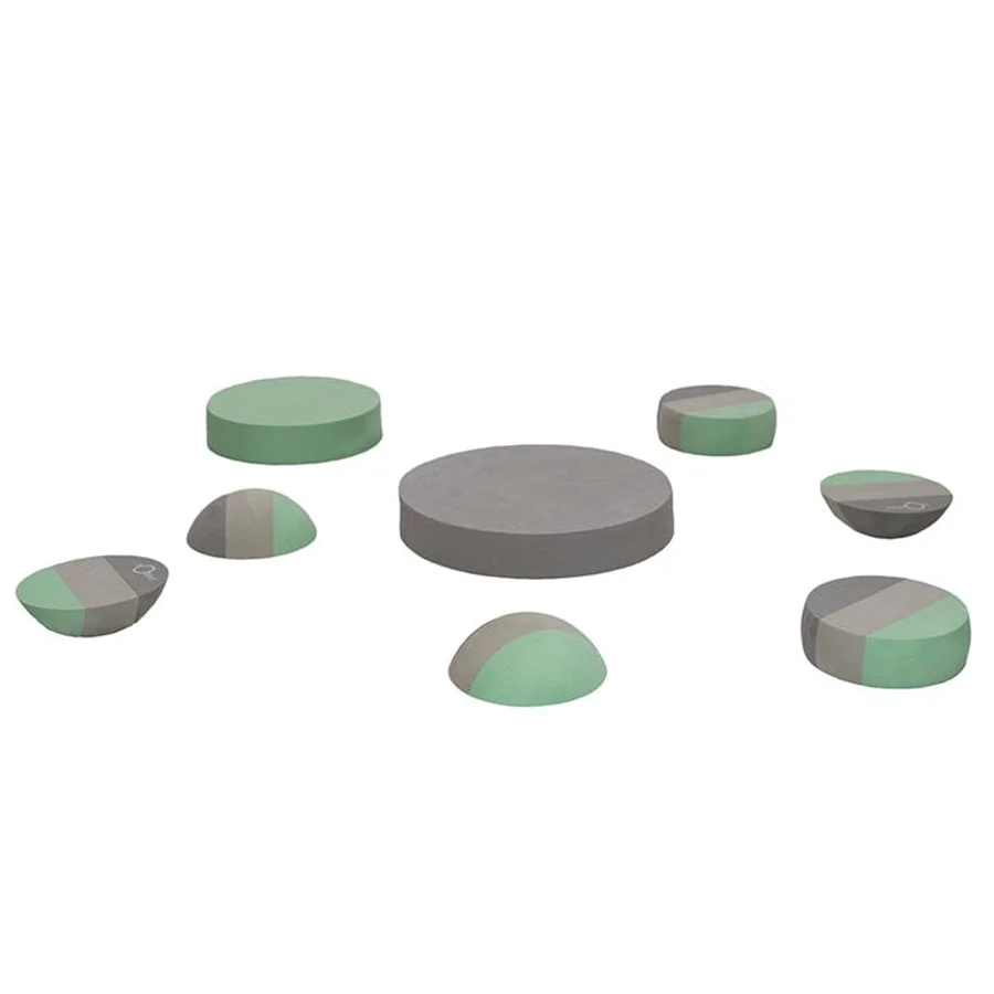 bObles blandede tumlesten, grå