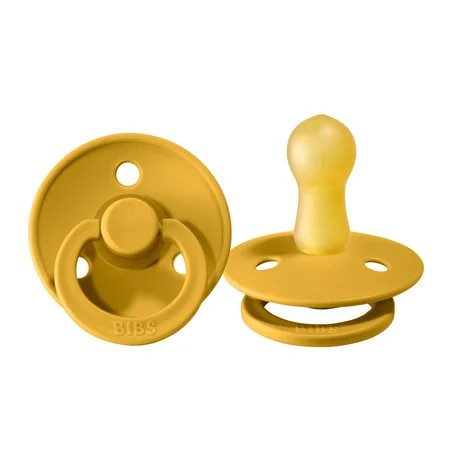 Bibs rund sut, str 2 - Mustard