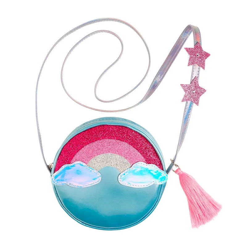 Souza rund taske, regnbue