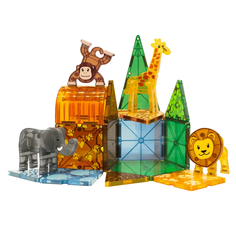 Magna-Tiles Magnetbausteine, Safaritiere