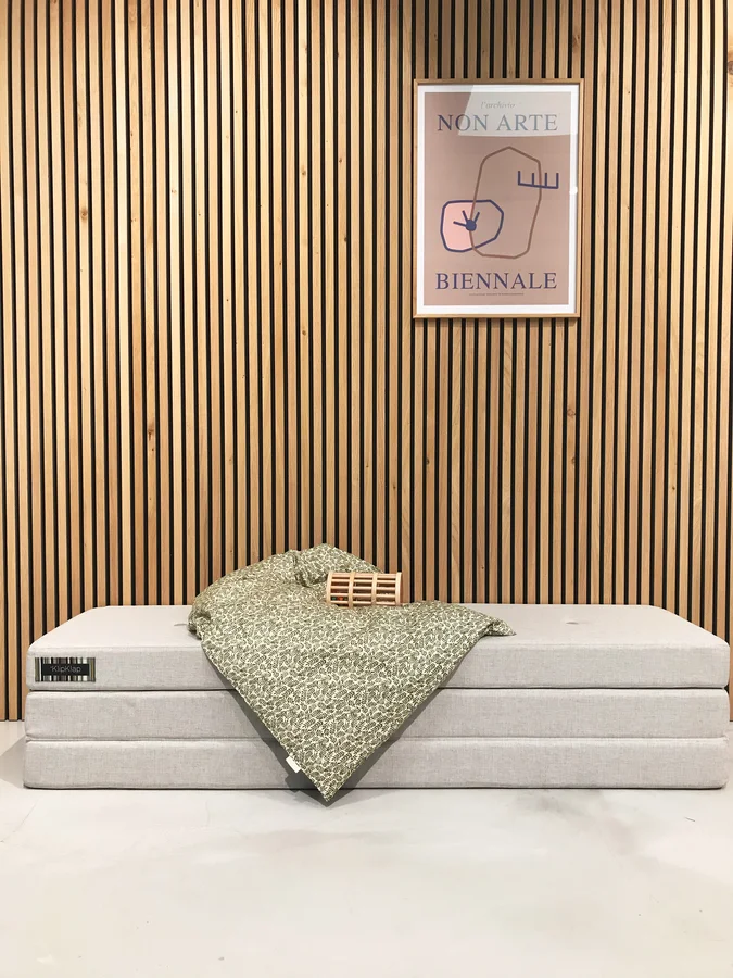 3-Fold Matratze, 180 cm beige, byklipKlap 