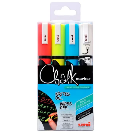 Chalk Marker PWE-5M, 4 stk