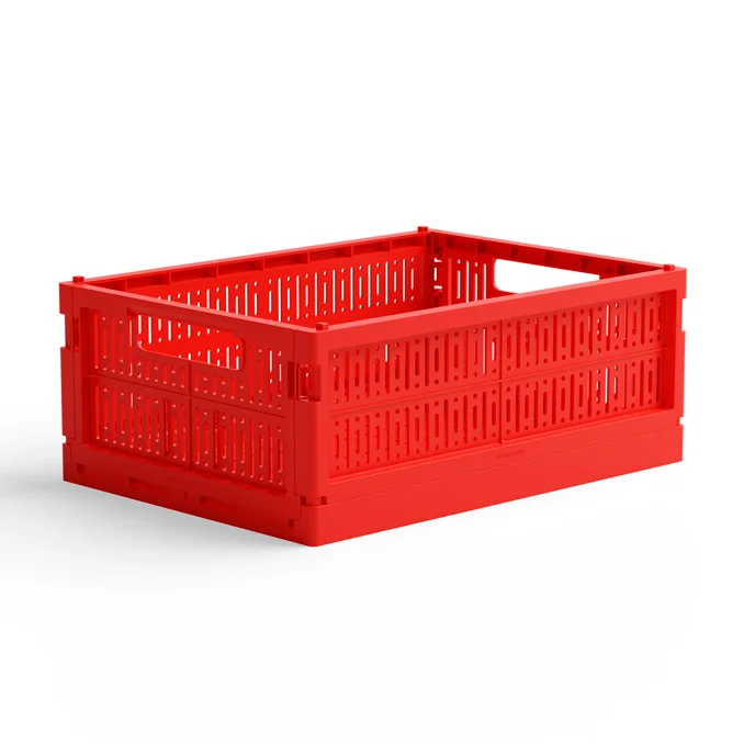 Made Crate Faltbox midi, so bright red