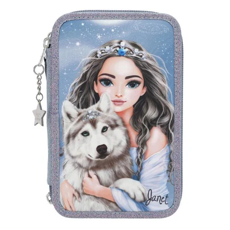 TOPModel Dreifach-Federmäppchen, Wolf