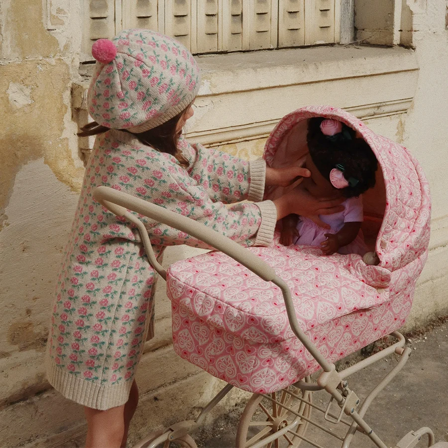 Konges Sløjd Puppenwagen, lacy rosa
