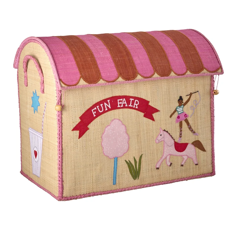 Rice Aufbewahrungskorb, Pink Fun Fair - Groß