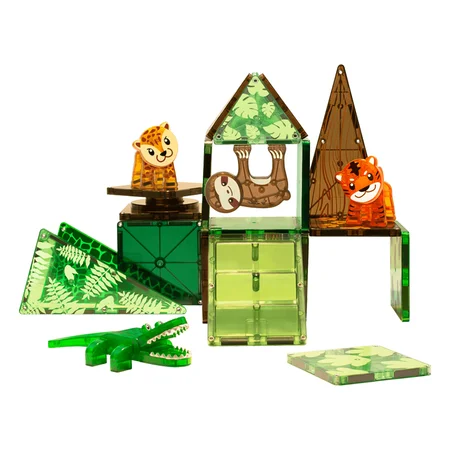 Magna-Tiles Magnetbausteine, Jungletiere