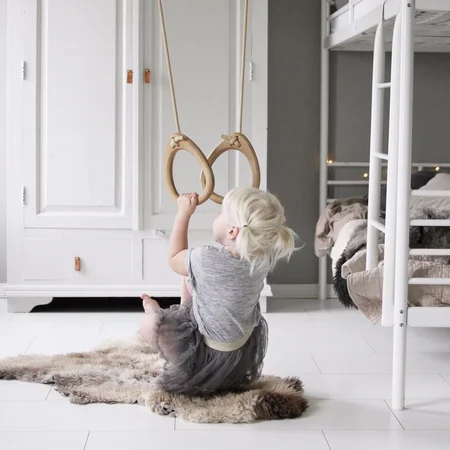 Lillagunga Ringe, Eiche, beige Seile, 2,80-3,80 m