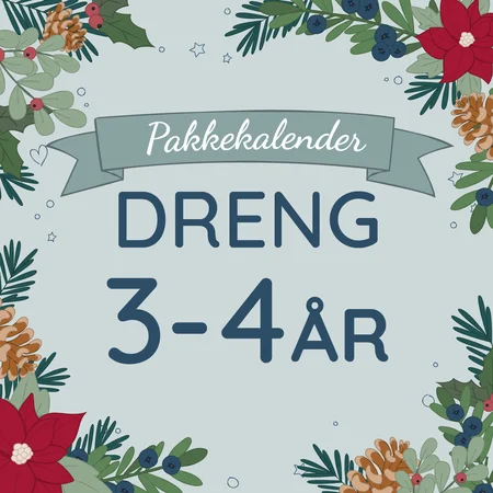 Pakkekalender 24 gaver, dreng 3-4 år
