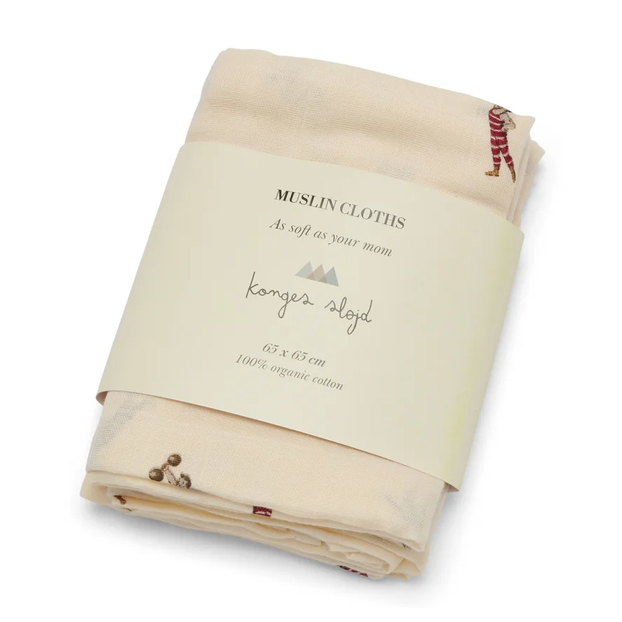 Konges Sløjd 3-pak stofbleer, Strong Man