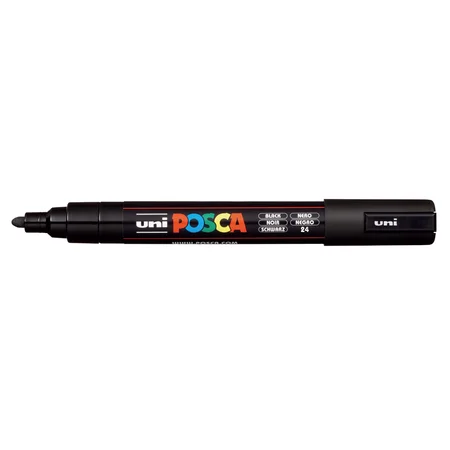Posca marker PC-5M, sort