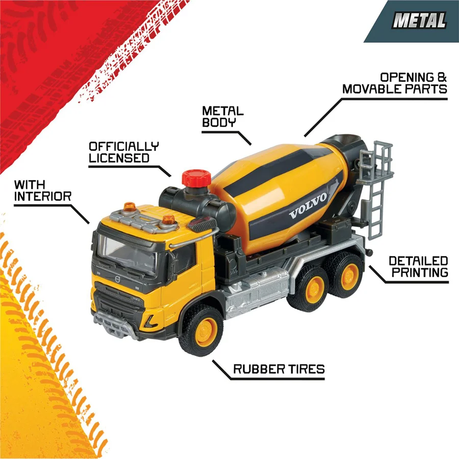 Majorette Volvo FMX Truck Zement Mixer