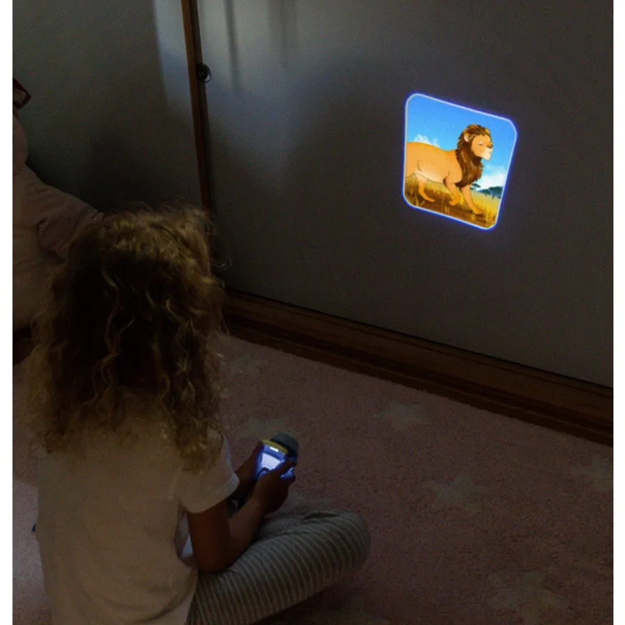 Kidywolf Taschenlampe mit Geschichten, History