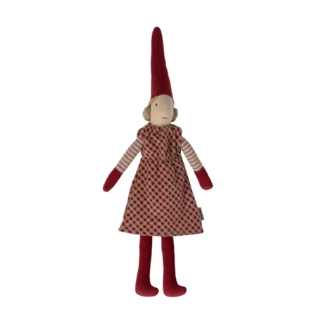 Maileg Pixy-Mädchen "Nissepige" rotes Kleid, Gr. 1