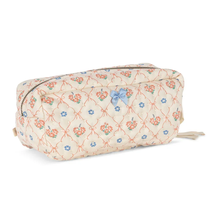 Konges Sløjd kleiner gesteppter Kulturbeutel, fleur decor