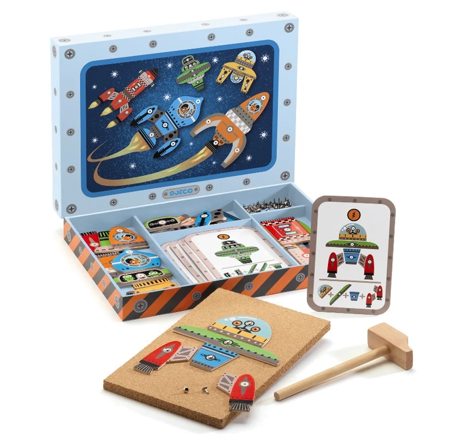 Djeco Hammermosaik, Raumschiffe