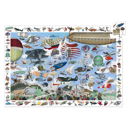 Djeco observationspuslespil, Flyvende objekter - 200 brikker