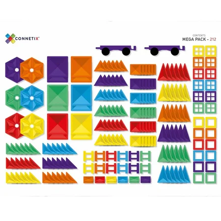 Connetix Magnet-Bausteine, Mega Pack - 212 Teile