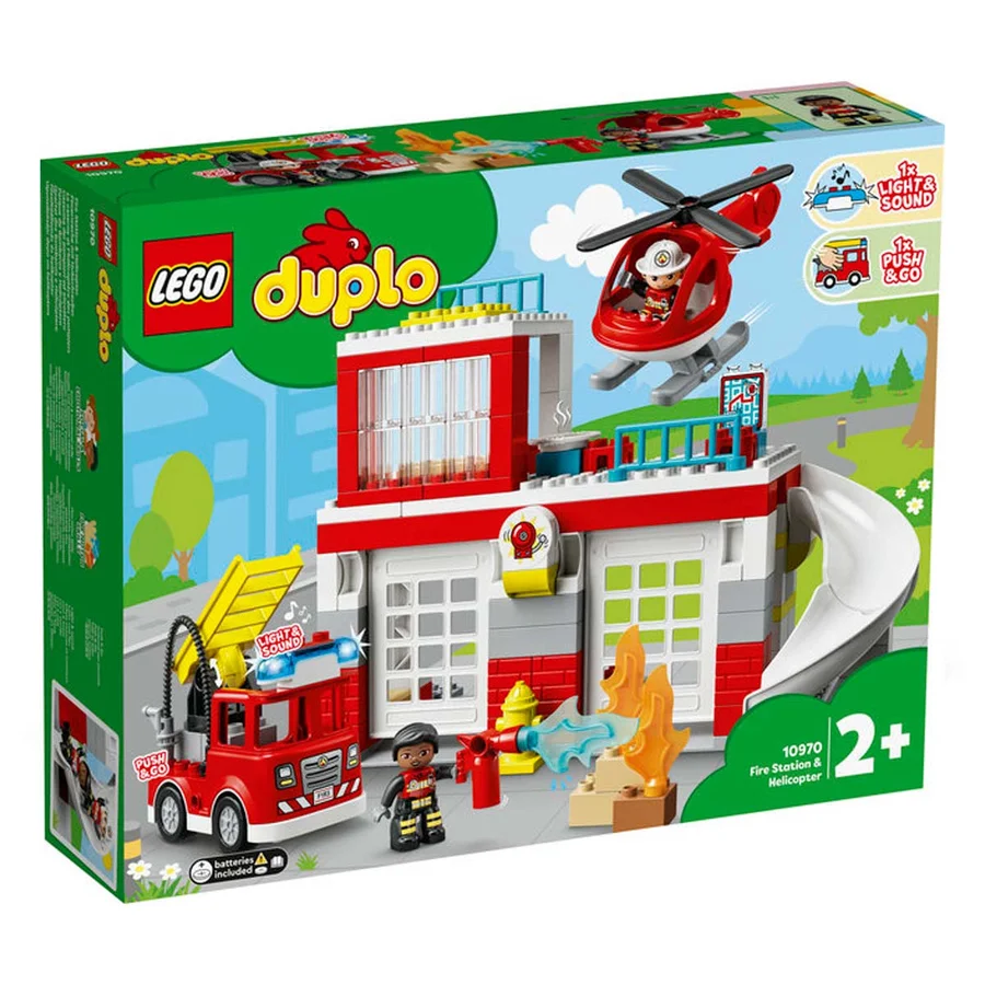 LEGO DUPLO Feuerwehr-Station und Helikopter