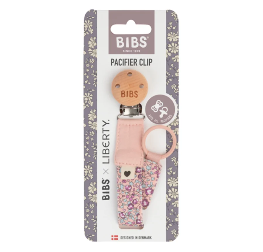 BIBSxLiberty Schnullerkette, Eloise blush