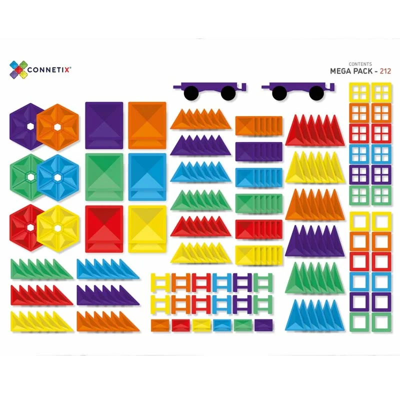 Connetix Magnet-Bausteine, Mega Pack - 212 Teile