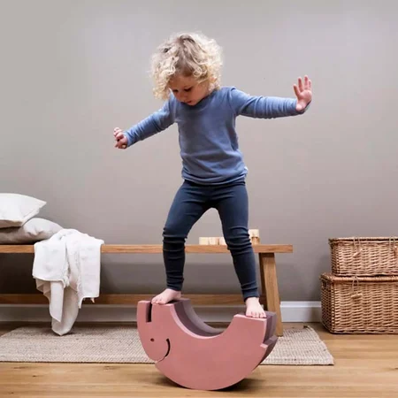 bObles M2 Elefant, Hocker/Wippe/Schaukel, vintage rose