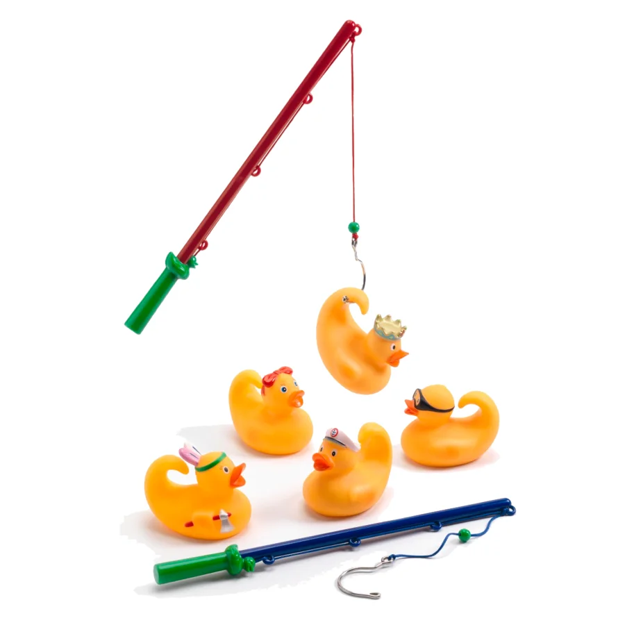 Djeco Enten-Fischen Spiel, gelb