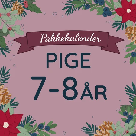 Pakkekalender 24 gaver, pige 7-8 år