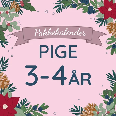 Pakkekalender 24 gaver, pige 3-4 år