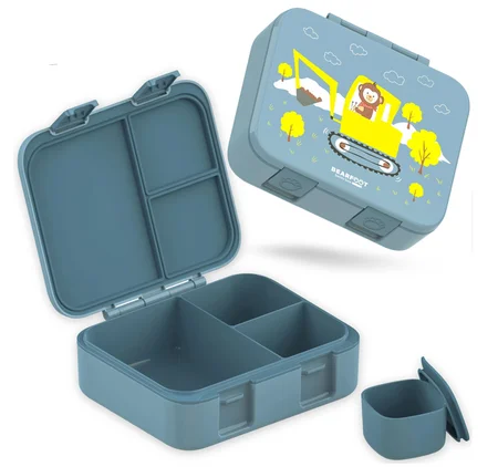 Bearfoot Bento COMPACT Brotdose, 1L - Bagger blau