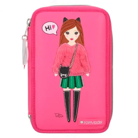 Dreifach-Federtasche Talita, rosa, TOPModel 