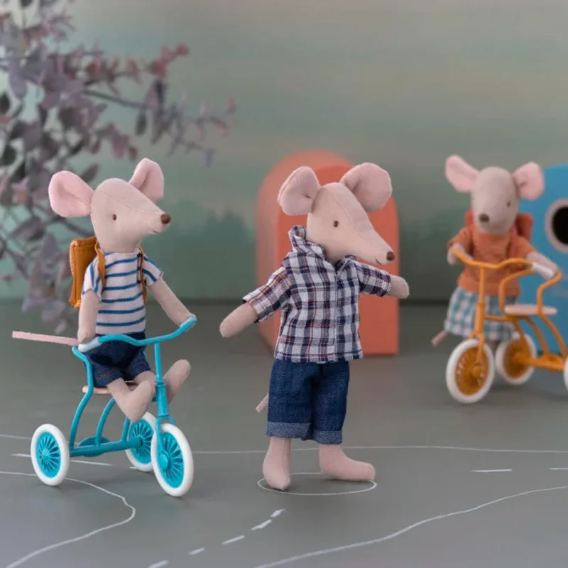 Maileg, Abri á Tricycle, Maus - blau