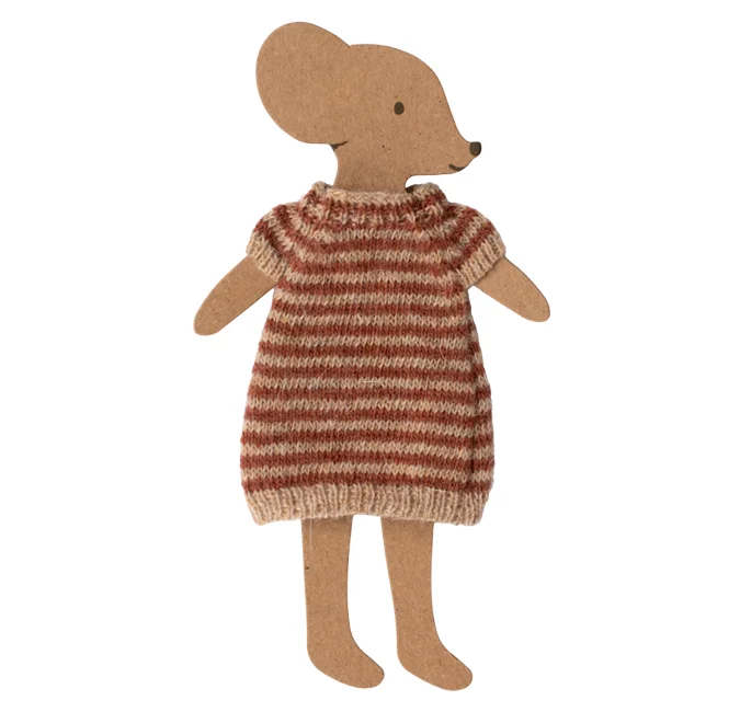 Maileg strikkjole mor mus