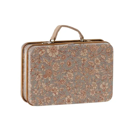Maileg kleiner Metallkoffer, blossom - grau