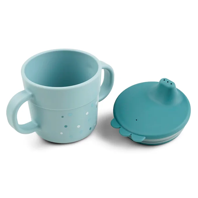 Done by Deer Saugtasse, Happy dots, blue