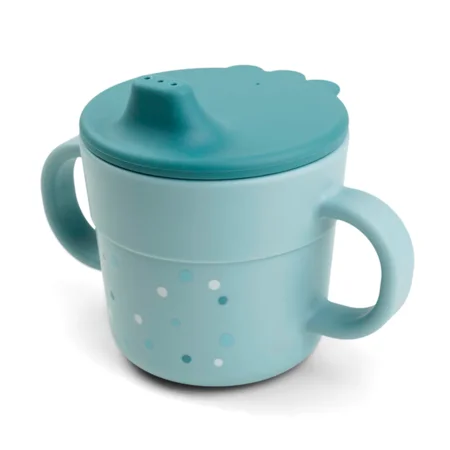 Done by Deer Saugtasse, Happy dots, blue