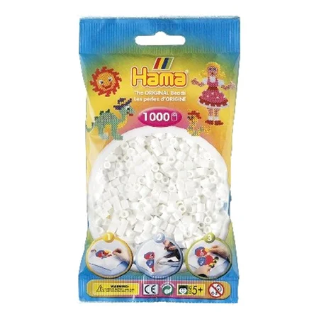 Hama Midi Bügelperlen 1000 stk, weiß