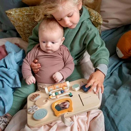 Sebra Aktivitetspanel i træ, woodland