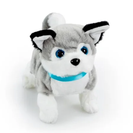 Happy Pets Playful Plüsch Hundewelpe, grau