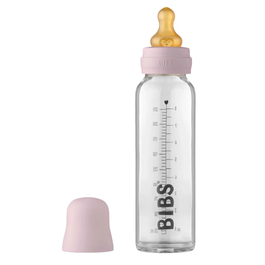 Bibs sutteflaske 225 ml, Complete set - Dusky Lilac
