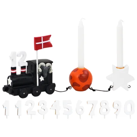 Kids by Friis Geburstagszug mit Planet und Sternen, Widder