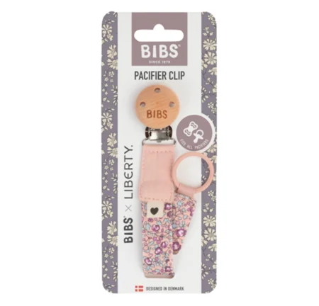 BIBSxLiberty Schnullerkette, Eloise blush