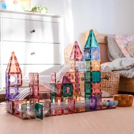 Connetix Magnet-Bausteine, Pastell Kugelbahn - 106 Teile