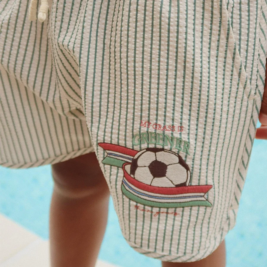 Konges Sløjd Seer Asnou Badehose, tea stripe