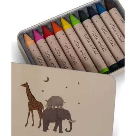 Konges Sløjd Bienenwachsmalstifte 10 Stück, safari