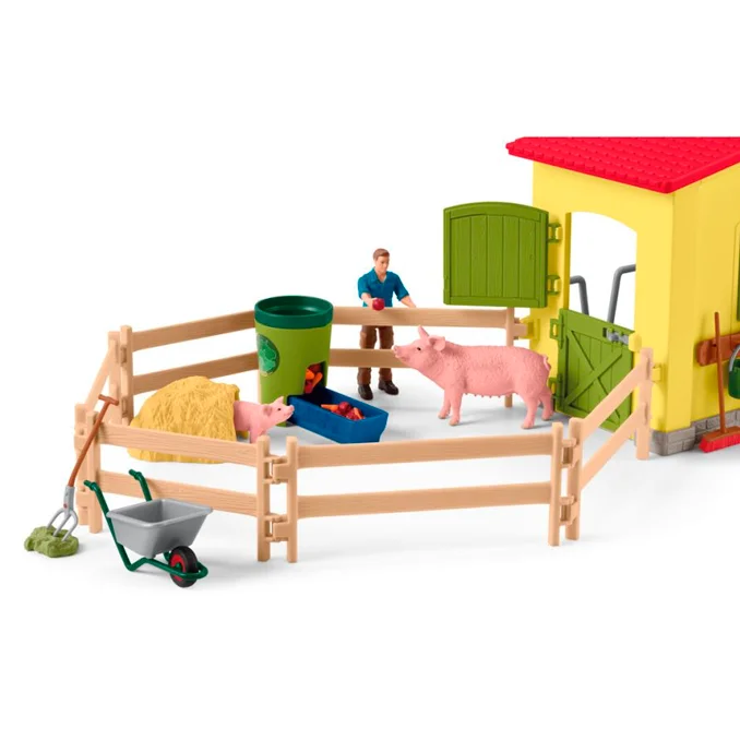 Schleich Bauernhof mit Tieren und Accessoires