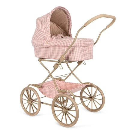 Konges Sløjd Puppenwagen, powder pink check