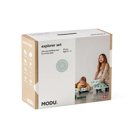 MODU Explorer Sæt, 19 Dele - Ocean Mint/Forest Green
